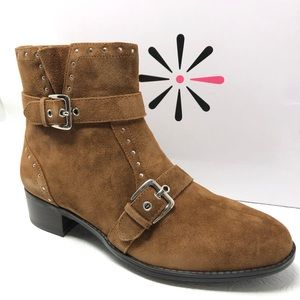 New ISAAC MIZRAHI Selby ankle boot 6.5 W Chestnut